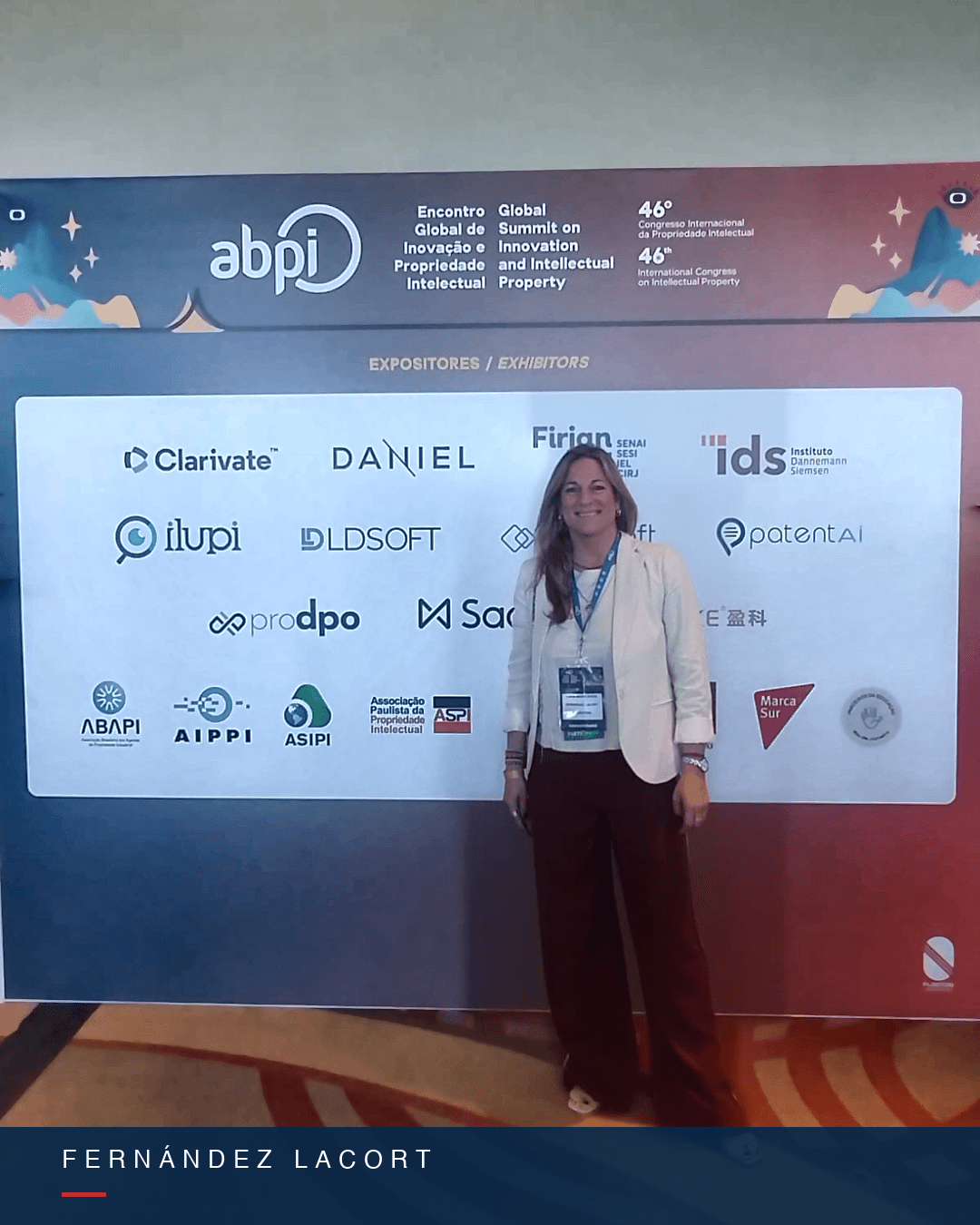 Fernandez Lacort en el 46° Congreso Internacional de la ABPI en Río de Janeiro